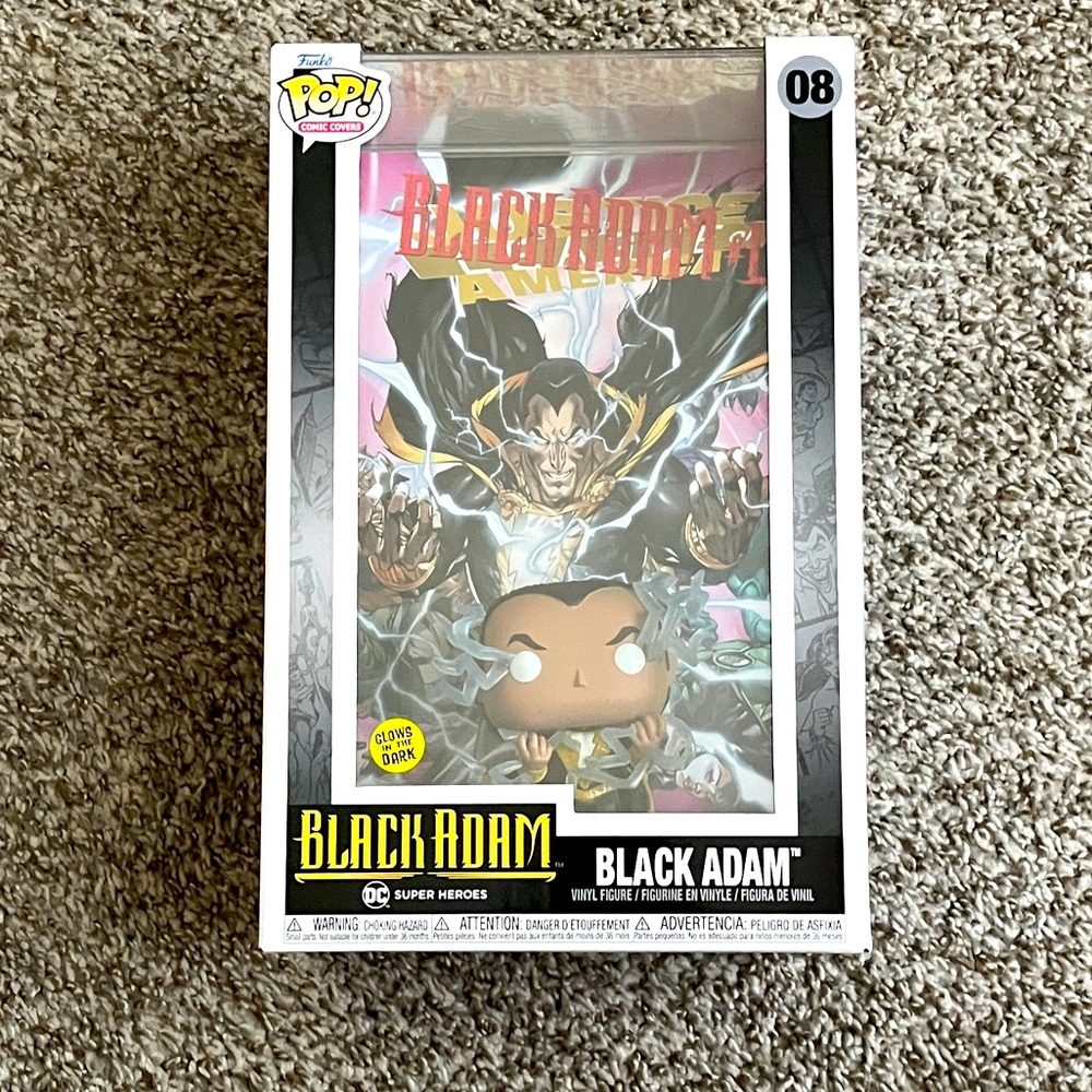 Funko Pop! DC Comic Covers Black Adam Glow in the Dark 08